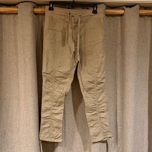 Women's Tan Drawstring Skinny Pants